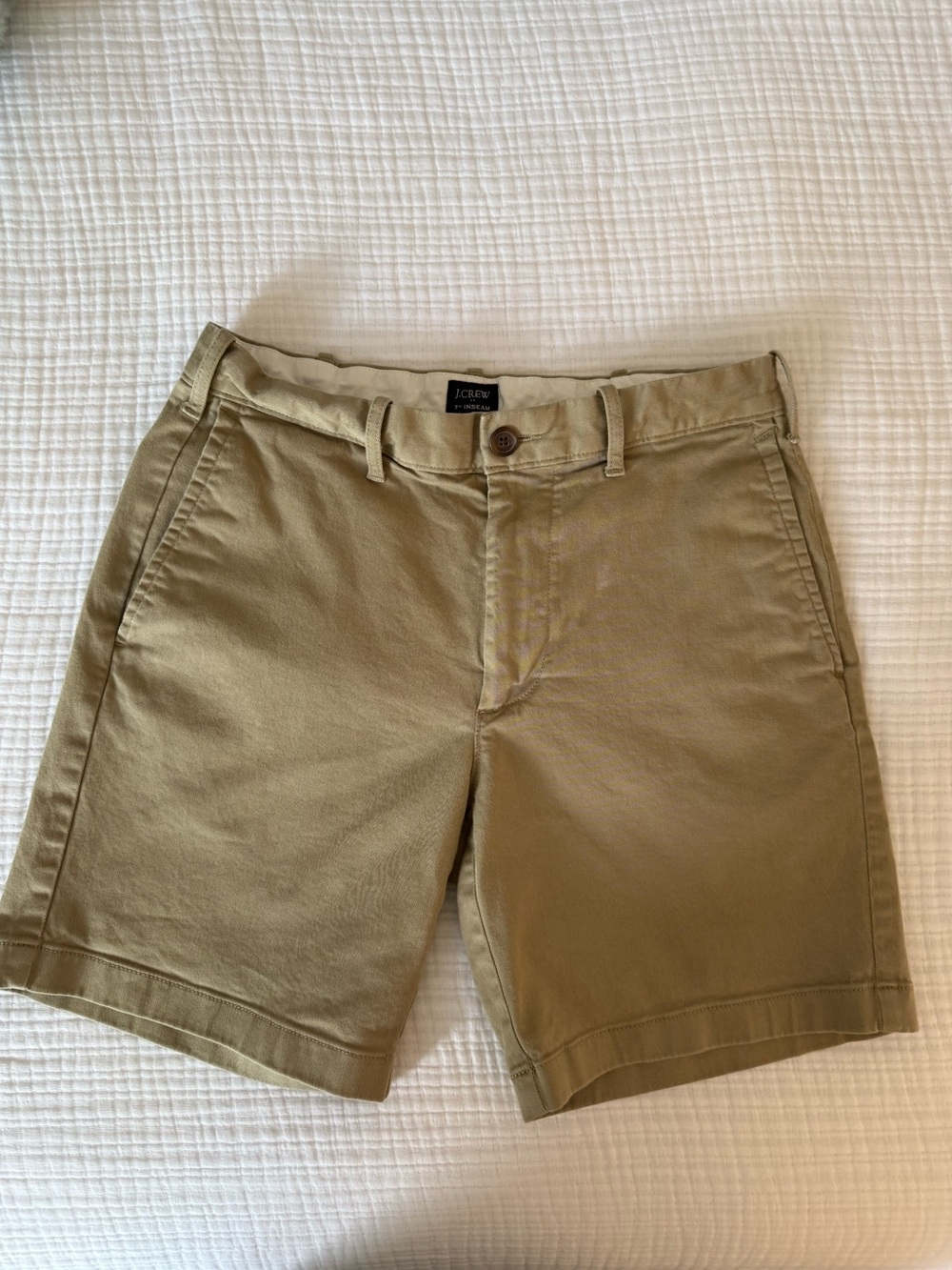 J. Crew Men’s Harbor Chino Shorts in Khaki